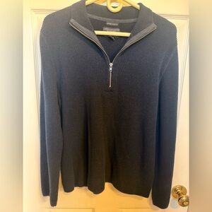 American Eagle Navy Blue Half-Zip Sweater